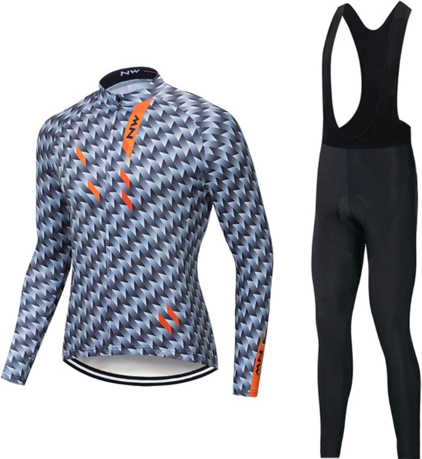 Radfahren Jersey Herren Damen Fahrrad Kleidung Langarm Set Lätzchen Shorts Hosen Anzug Sommer ...